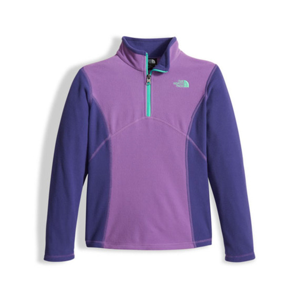 North Face Glacier Purple Two-Tone Fleece Half-Zip Pullover • Size M (10/12) 🗣 - Picture 1 of 3
